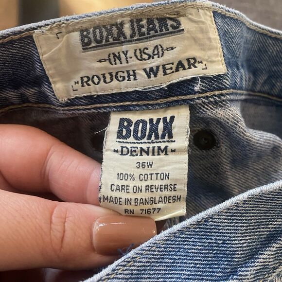 Vintage Boxx Jeans USA Sport Edition denim carpenter shorts Size 36W - Picture 13 of 13